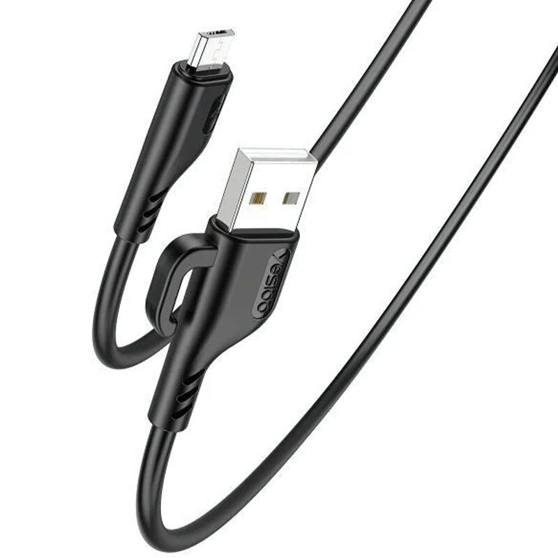 کابل میکرو یو اس بی فست شارژ 2.4 آمپر یسیدو CA105 طول 1.2 متر