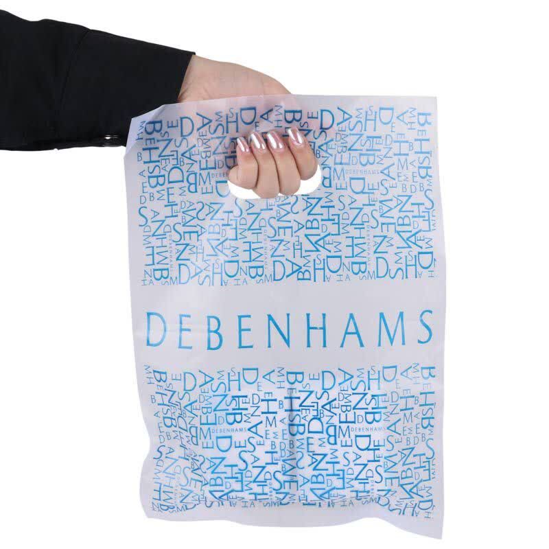 نایلون پایپی دسته دار طرح Debenhams سایز 25*35 سانتی متر بسته 1 کیلویی