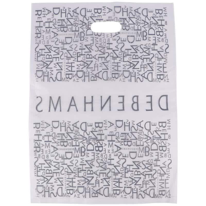 نایلون پایپی دسته دار طرح DEBENHAMS سایز 50*35 سانتی متر بسته 1 کیلویی
