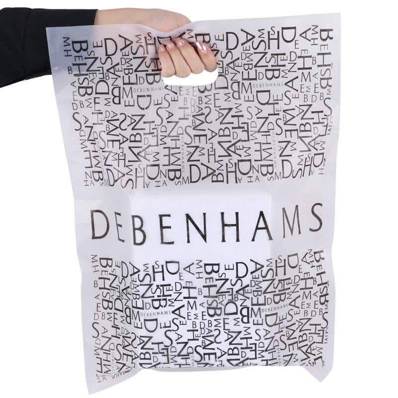 نایلون پایپی دسته دار طرح DEBENHAMS سایز 50*35 سانتی متر بسته 1 کیلویی