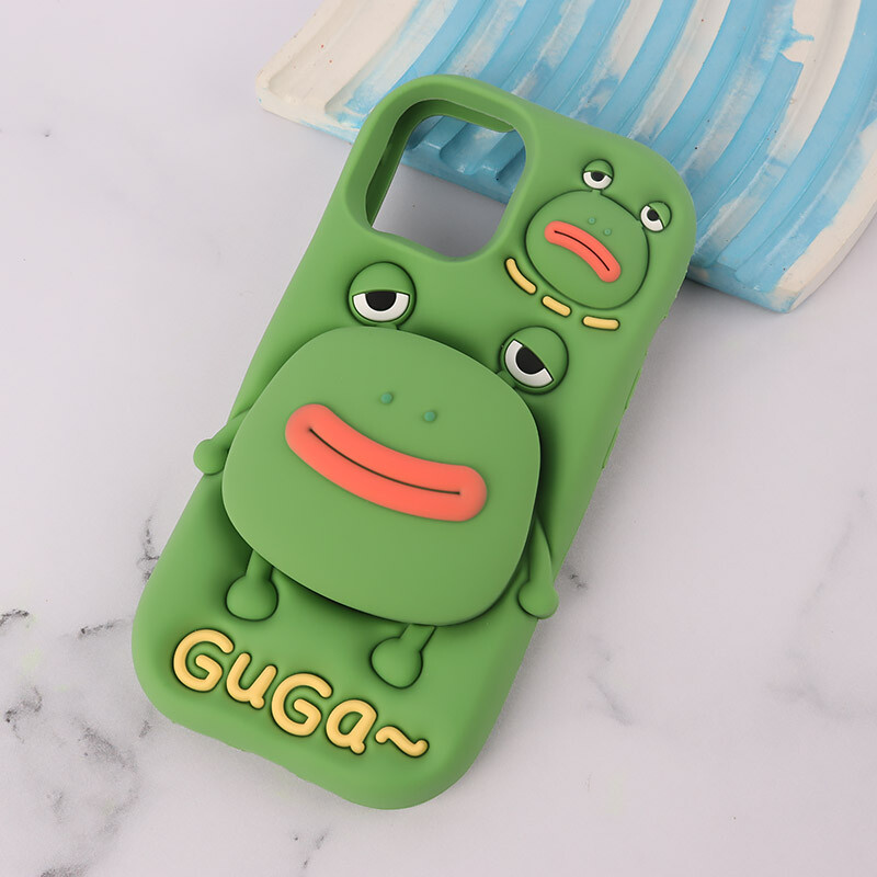 قاب سیلیکونی طرح قورباغه GuGa پاپ سوکت دار