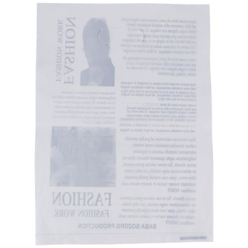 نایلون دسته دار مات طرح روزنامه سایز 45*35 سانتی متر بسته 1 کیلویی