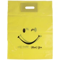 نایلون دسته دار دسته تقویتی طرح لبخند سایز 50*40 سانتی متر بسته 1 کیلویی