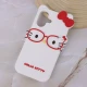 قاب سیلیکونی طرح Hello Kitty عینک دار