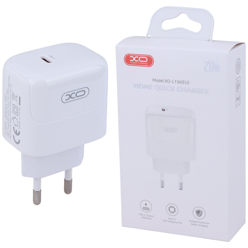 شارژر دیواری 20 وات ایکس او XO-L136 EU