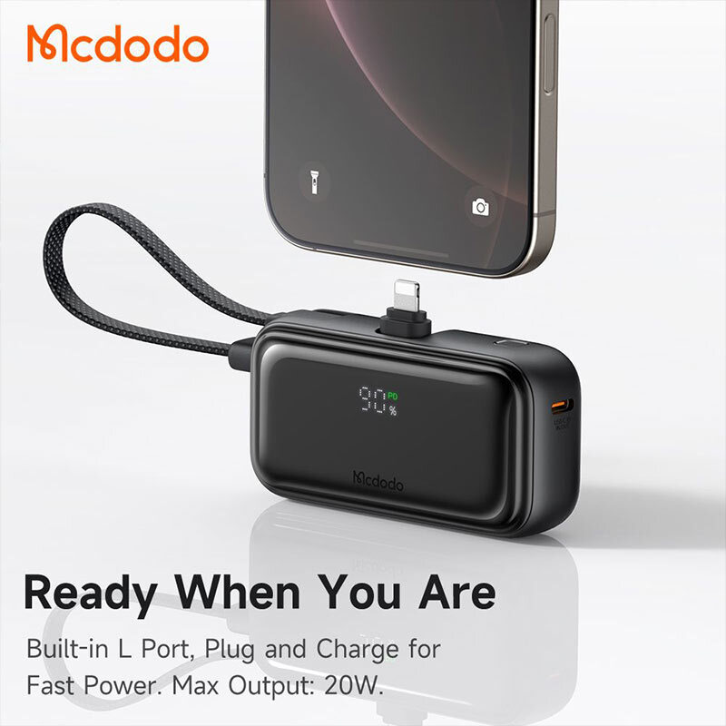 پاور بانک فست شارژ مک دودو MC-780 PD 20W ظرفیت 5000 میلی آمپر