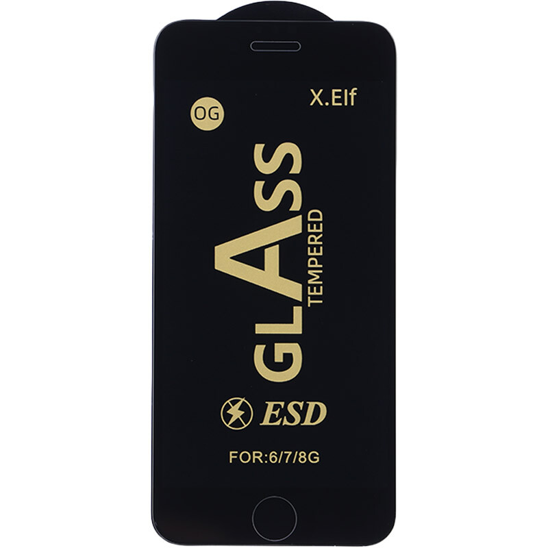 گلس آنتی استاتیک OG X.Elf آیفون iPhone 7 / 8 / SE 2020 مشکی
