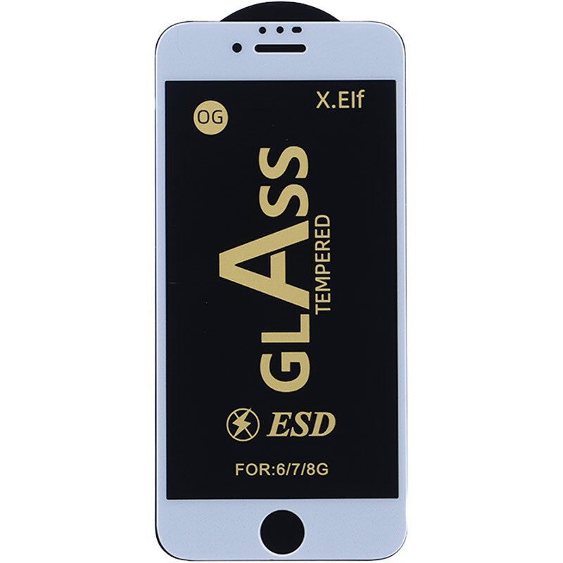 گلس آنتی استاتیک OG X.Elf آیفون iPhone 7 / 8 / SE 2020 سفید