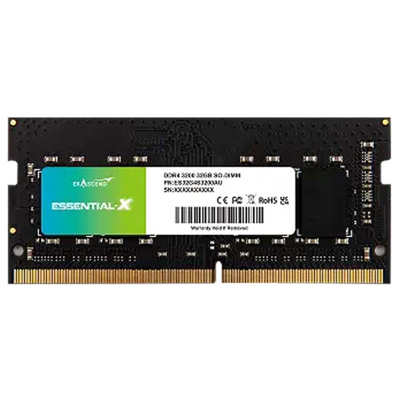 رم لپ تاپ اگزاسند Essential X DDR4 8GB Single 3200MHz CL22