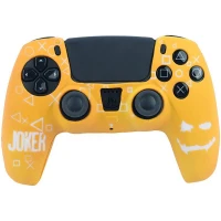 روکش دسته بازی PS5 طرح Joker زمینه زرد