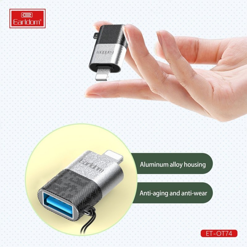 تبدیل USB OTG به لایتنینگ ارلدام ET-OT74