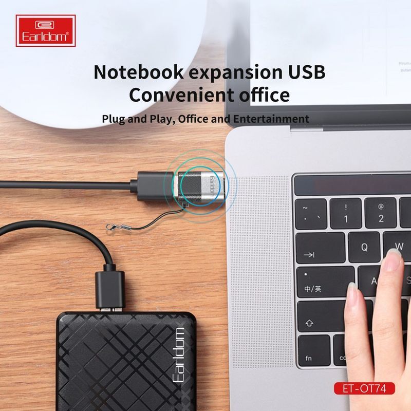 تبدیل USB OTG به لایتنینگ ارلدام ET-OT74