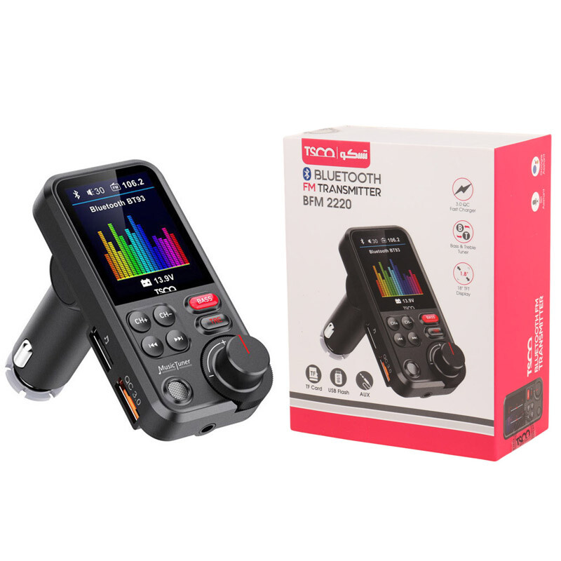 شارژر فندکی + FM Player بلوتوثی TSCO BFM2220