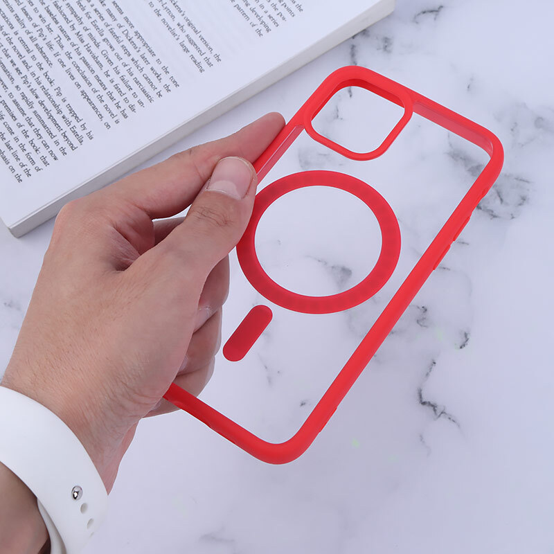 قاب PC شفاف دور رنگی مگ سیف iPhone 11 Pro