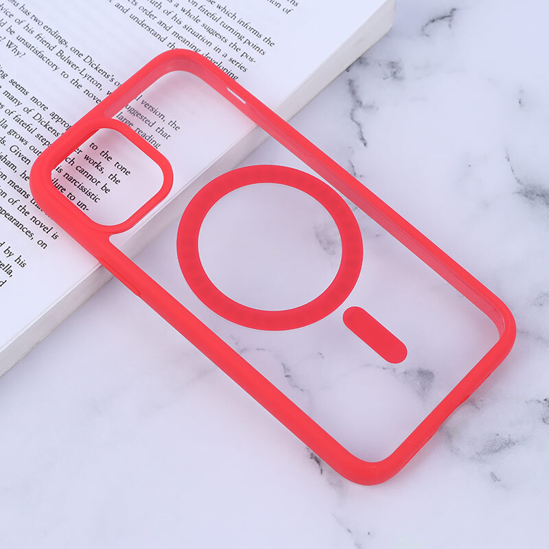 قاب PC شفاف دور رنگی مگ سیف iPhone 11 Pro
