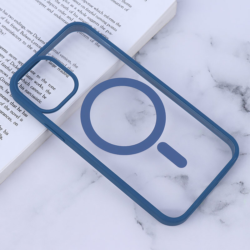 قاب PC شفاف دور رنگی مگ سیف iPhone 12 / 12 Pro