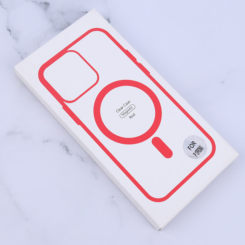 قاب PC شفاف دور رنگی مگ سیف iPhone 13 Pro Max