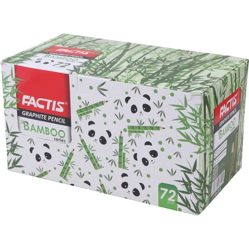 مداد مشکی فکتیس Factis Bamboo بسته 72 عددی