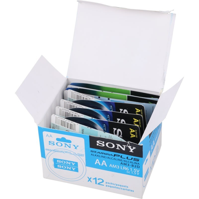 پک 16+8 باتری نیم قلمی و قلمی Sony Stamina Plus Alkaline AM3-B2D 1.5V