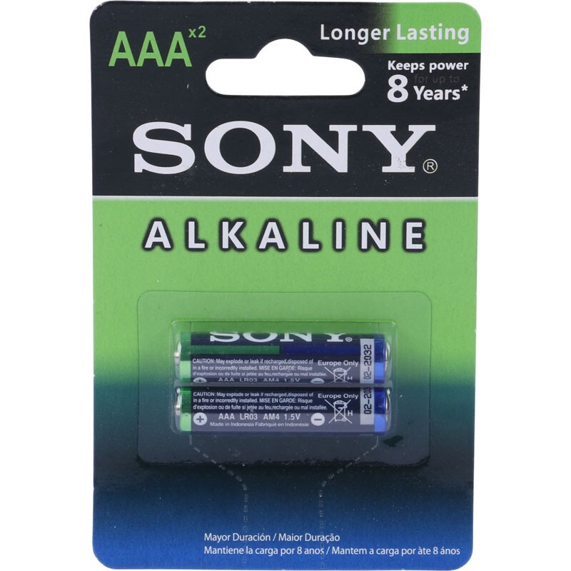 پک 16+8 باتری نیم قلمی و قلمی Sony Stamina Plus Alkaline AM3-B2D 1.5V