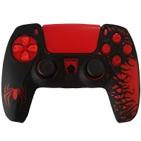 روکش دسته بازی PS5 طرح Spider Man زمینه مشکی قرمز کد 2