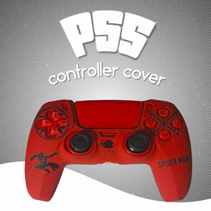 روکش دسته بازی PS5 طرح Spider Man زمینه قرمز مشکی
