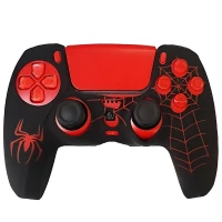 روکش دسته بازی PS5 طرح Spider Man زمینه مشکی قرمز کد 3