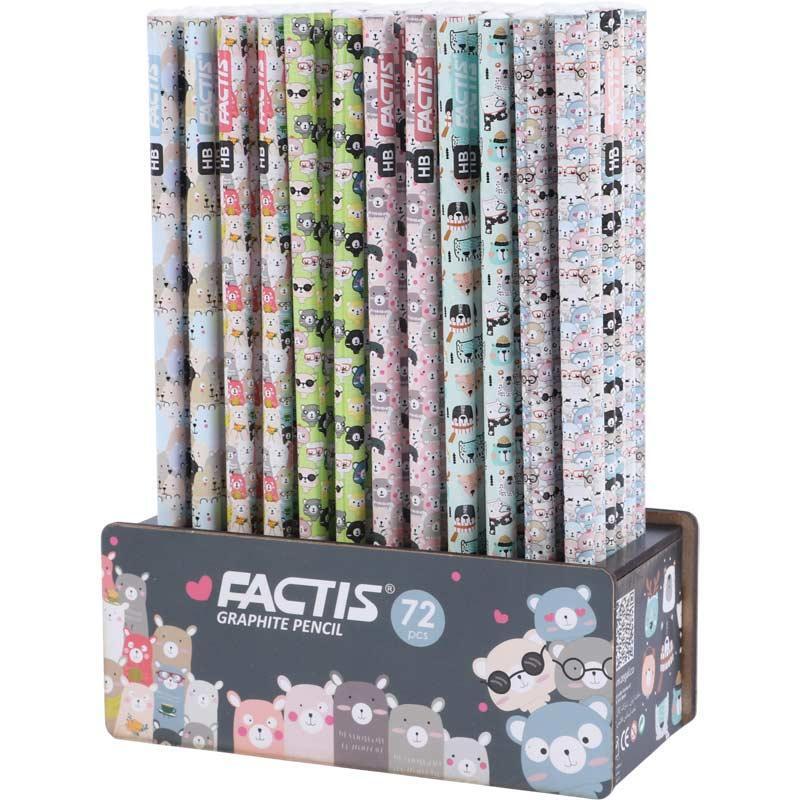 مداد مشکی فکتیس Factis Graphite Pencil بسته 72 عددی