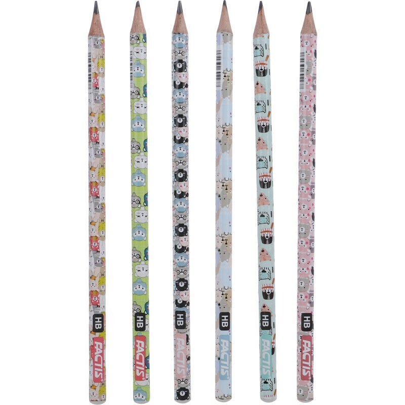 مداد مشکی فکتیس Factis Graphite Pencil بسته 72 عددی
