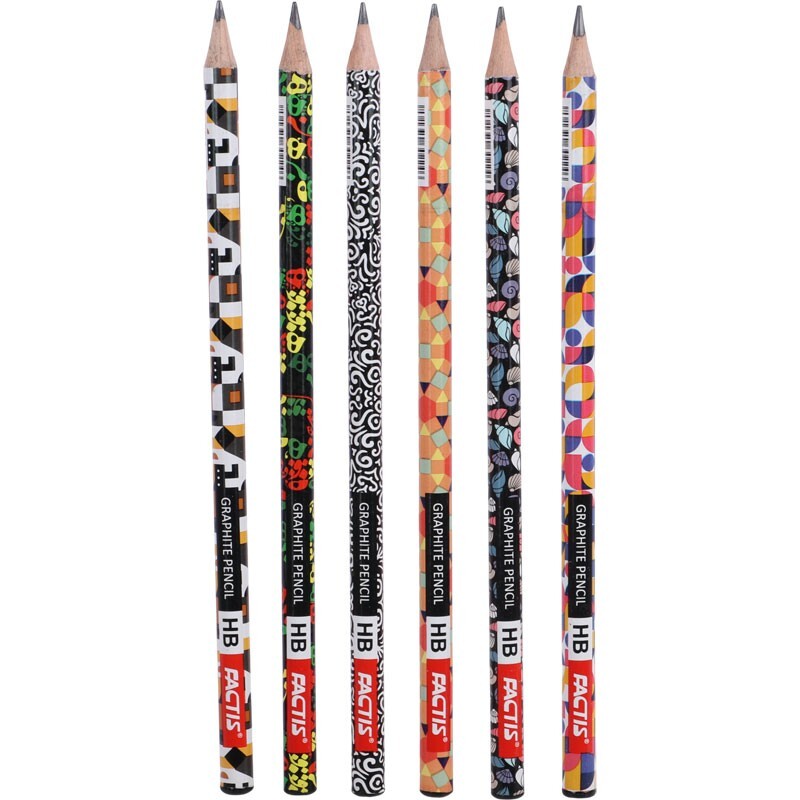 مداد مشکی فکتیس Factis Tile Series بسته 72 عددی