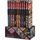مداد مشکی فکتیس Factis Tile Series بسته 72 عددی