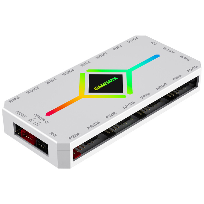 هاب فن و کنترلر نورپردازی گیم مکس GameMax V4.0 ARGB 18Port