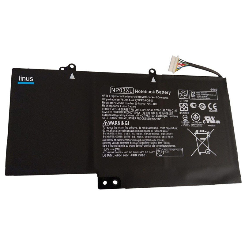 باتری لپ تاپ اچ پی HP Pavilion13 X360 NP03XL 4Cell