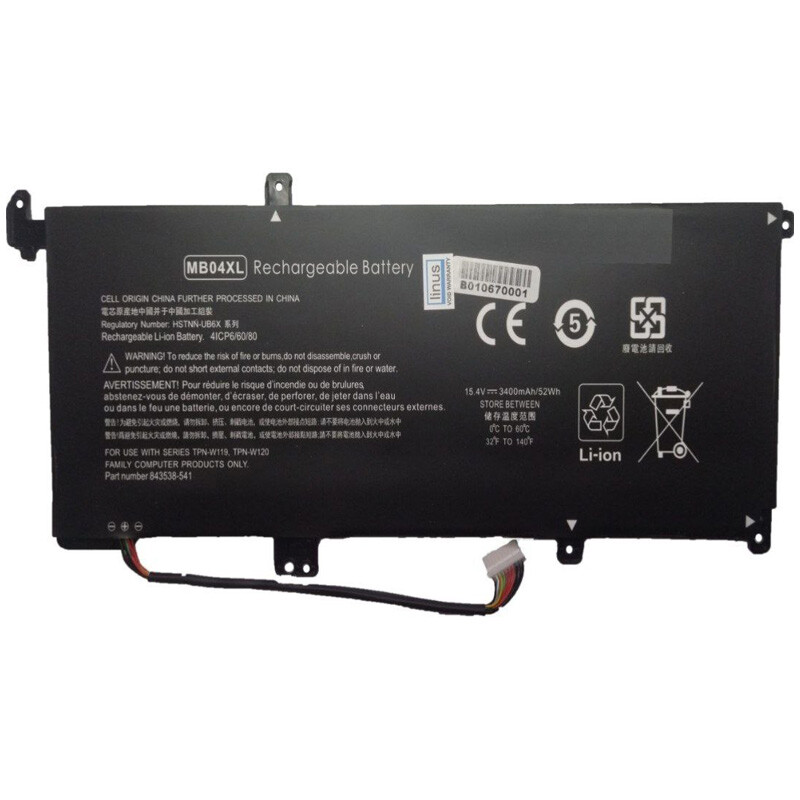 باتری لپ تاپ اچ پی HP ENVY X360 / MB04XL 4Cell