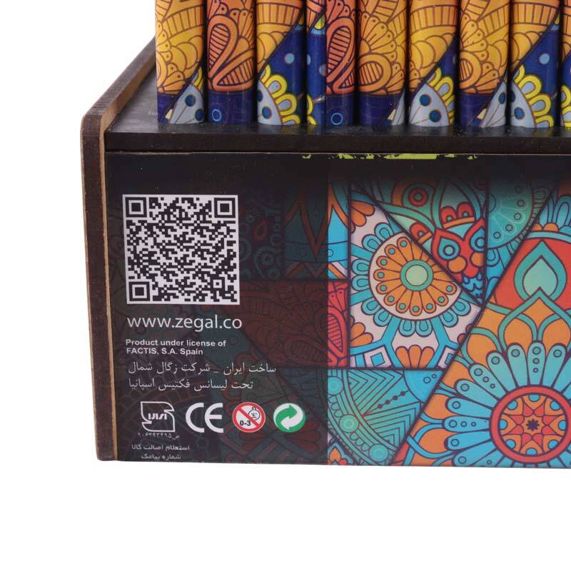 مداد مشکی طرح ترنج فکتیس Factis بسته 72 عددی