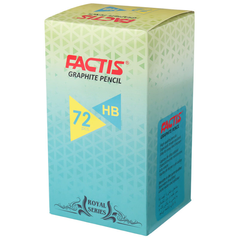 مداد مشکی طرح رویال فکتیس Factis بسته 72 عددی
