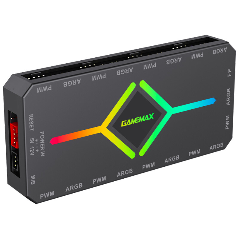 هاب فن و کنترلر نورپردازی گیم مکس GameMax V4.0 ARGB 18Port