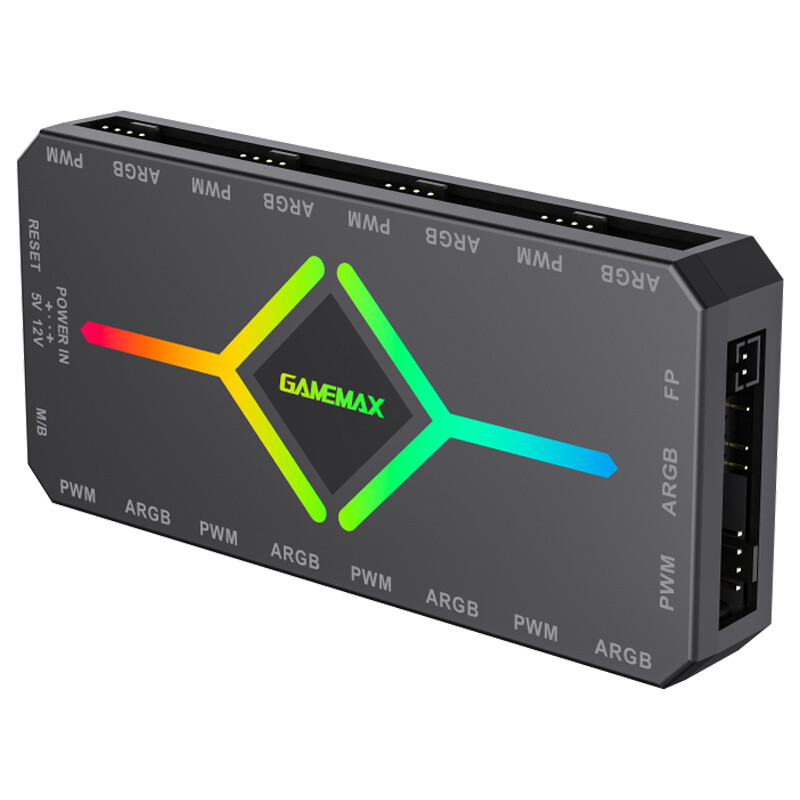 هاب فن و کنترلر نورپردازی گیم مکس GameMax V4.0 ARGB 18Port