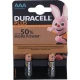 باتری دوتایی نیم قلمی Duracell Plus LR03/MN2400 1.5V AAA