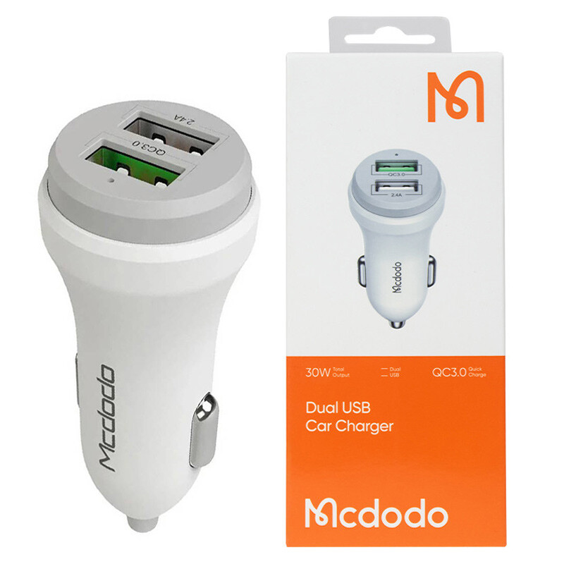 شارژر فندکی فست شارژ Mcdodo CC-3840 QC3.0 2.4A 30W