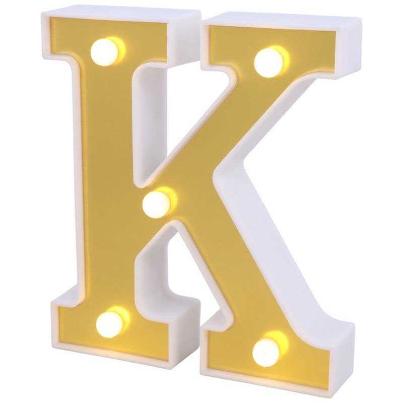 چراغ خواب باتری خور طرح حرف K