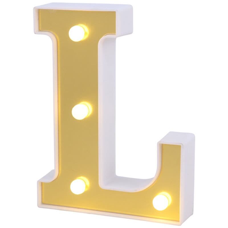 چراغ خواب باتری خور طرح حرف L