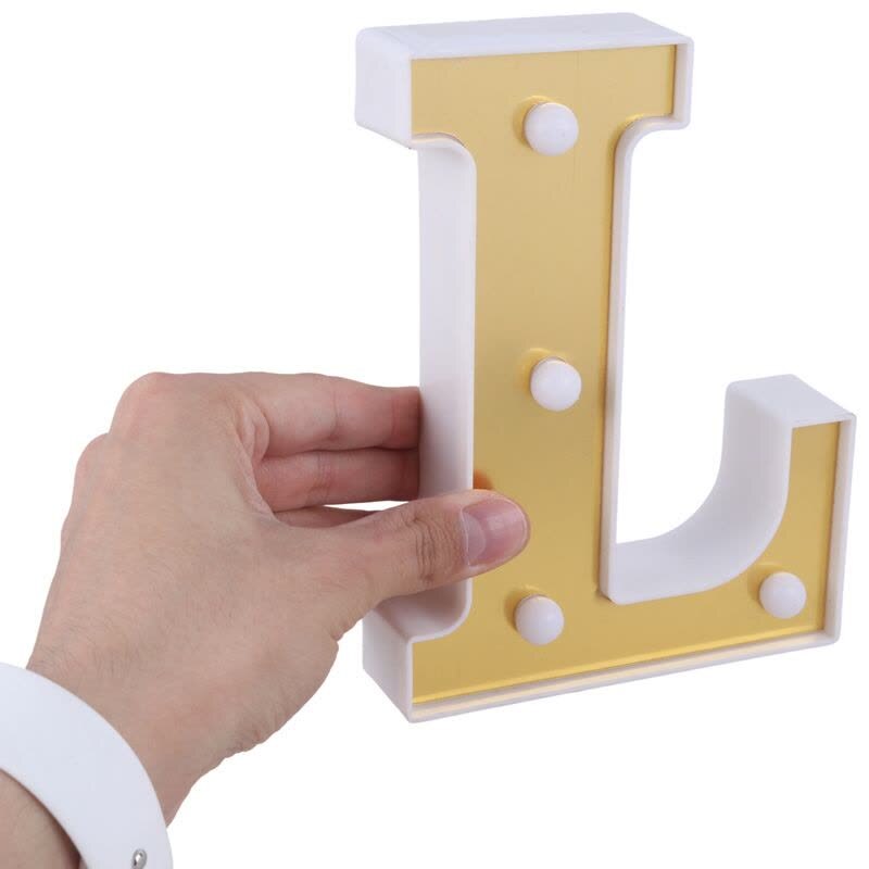 چراغ خواب باتری خور طرح حرف L