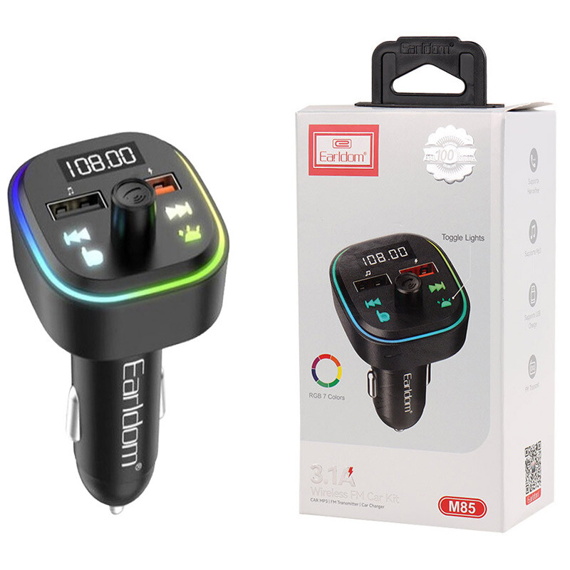 شارژر فندکی + FM Player بلوتوثی Earldom ET-M85
