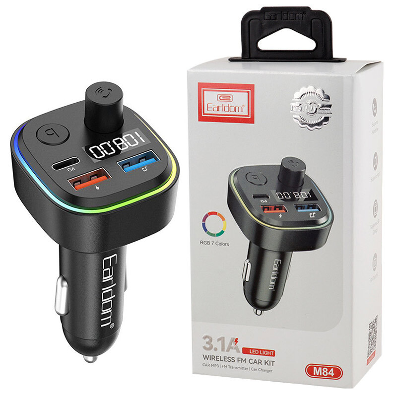 شارژر فندکی + FM Player بلوتوثی Earldom ET-M84