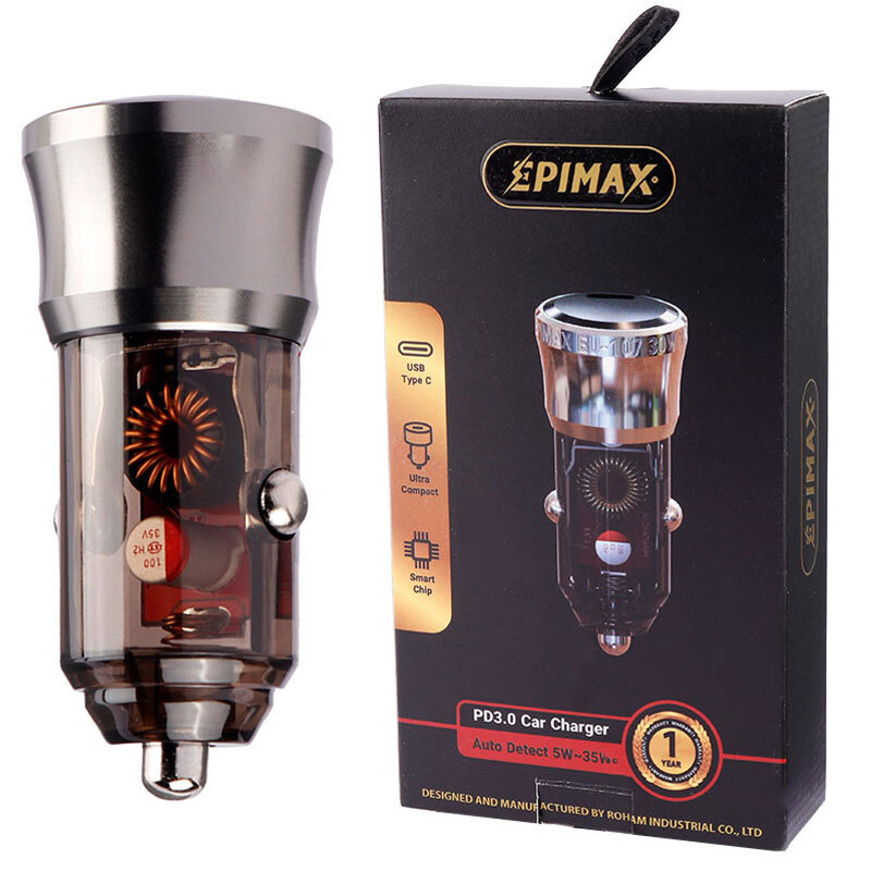 شارژر فندکی فست شارژ Epimax EU-107 PD3.0 35W