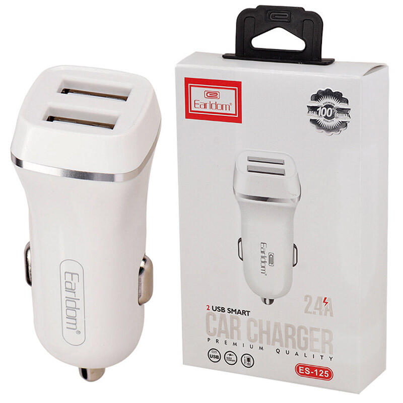 شارژر فندکی فست شارژ Earldom ES-125 2.4A 12W
