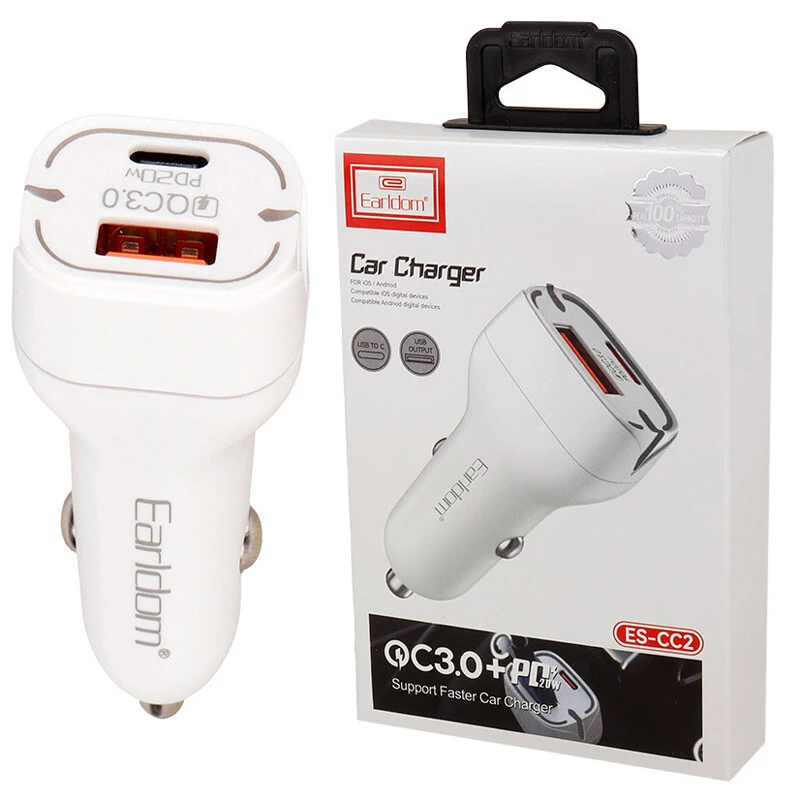 شارژر فندکی 20 وات ارلدام ES-CC2