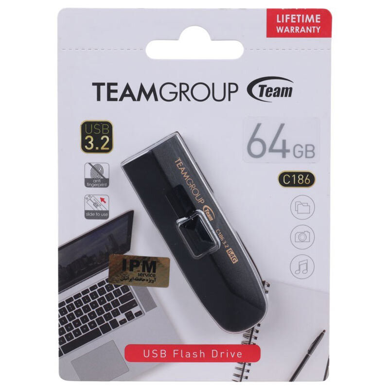 فلش 64 گیگ تیم گروپ Team Group C186 USB3.2