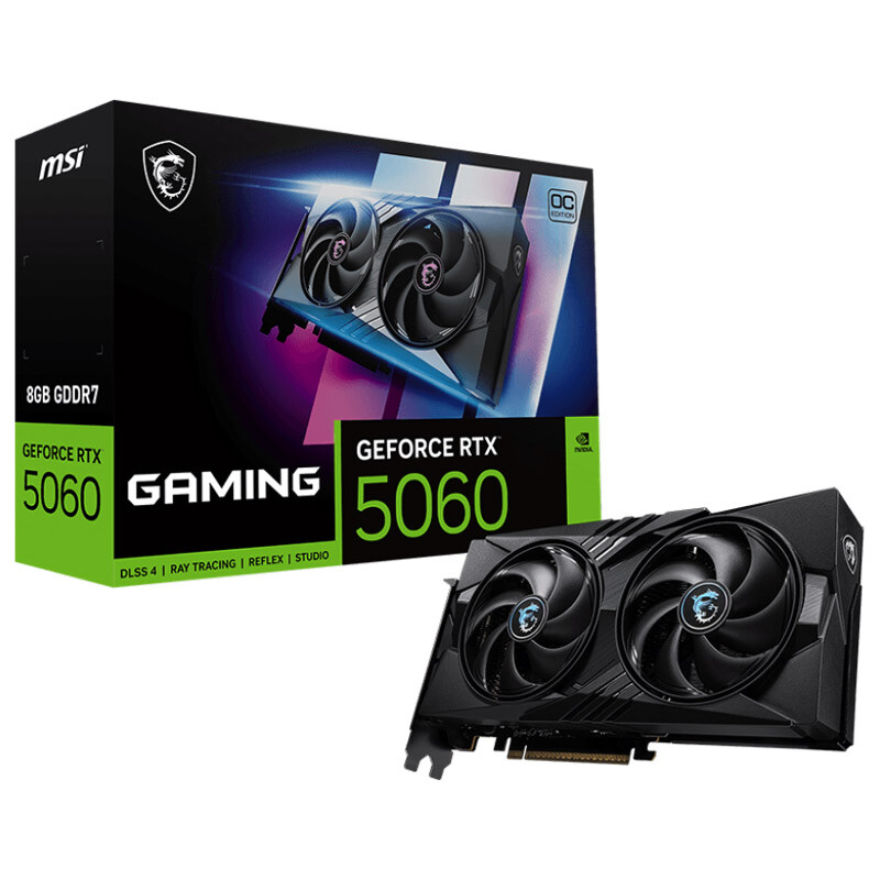 کارت گرافیک MSI GeForce RTX 5060 GAMING OC 8GB GDDR7 128Bit
